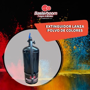 EXTINGUIDOR LANZA POLVO DE COLORES 5KG